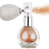 Bronze Hair Glitter, Spray Glitter for Hair and Body, Body Shimmer Spray, Not Sticky Sparkle Body Highlighter, Fabric Glitter Spray for Clothing, Body Glitter Spray for Women, Festival Accessories